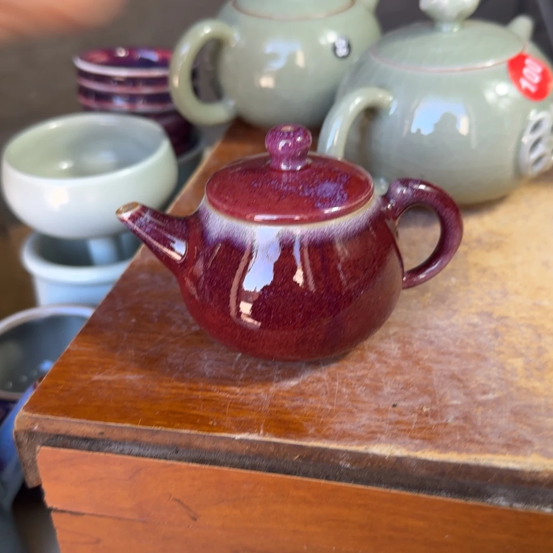 瓷摆件郑家钧窑摆件微