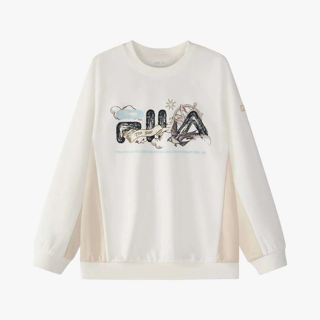 FILAKIDS斐乐儿童SP新款男大童运动休闲连帽套头卫衣K12B512208