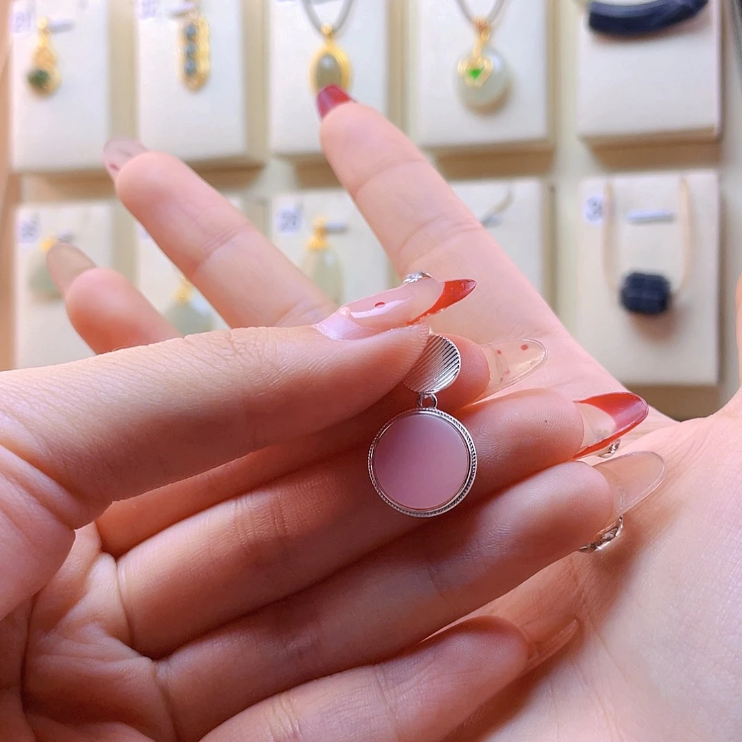 贝壳（贝母）贝母银S925镶嵌丫*