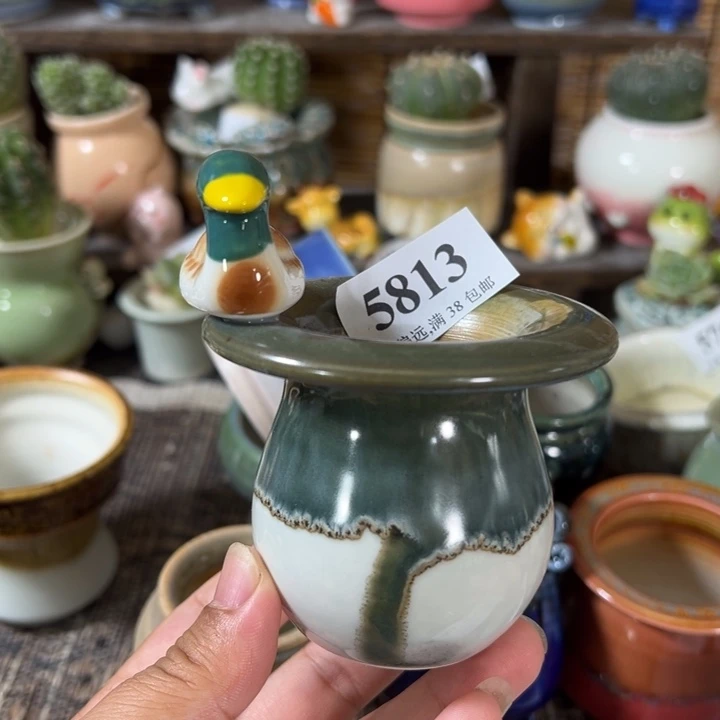 口4 手工花盆满30包邮