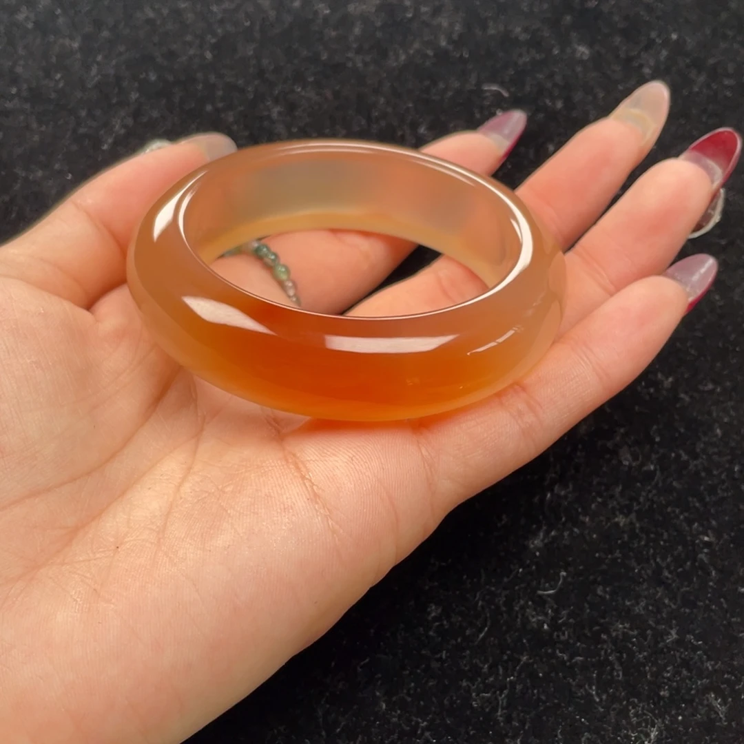 玛瑙/玉髓手镯未镶嵌鸦*