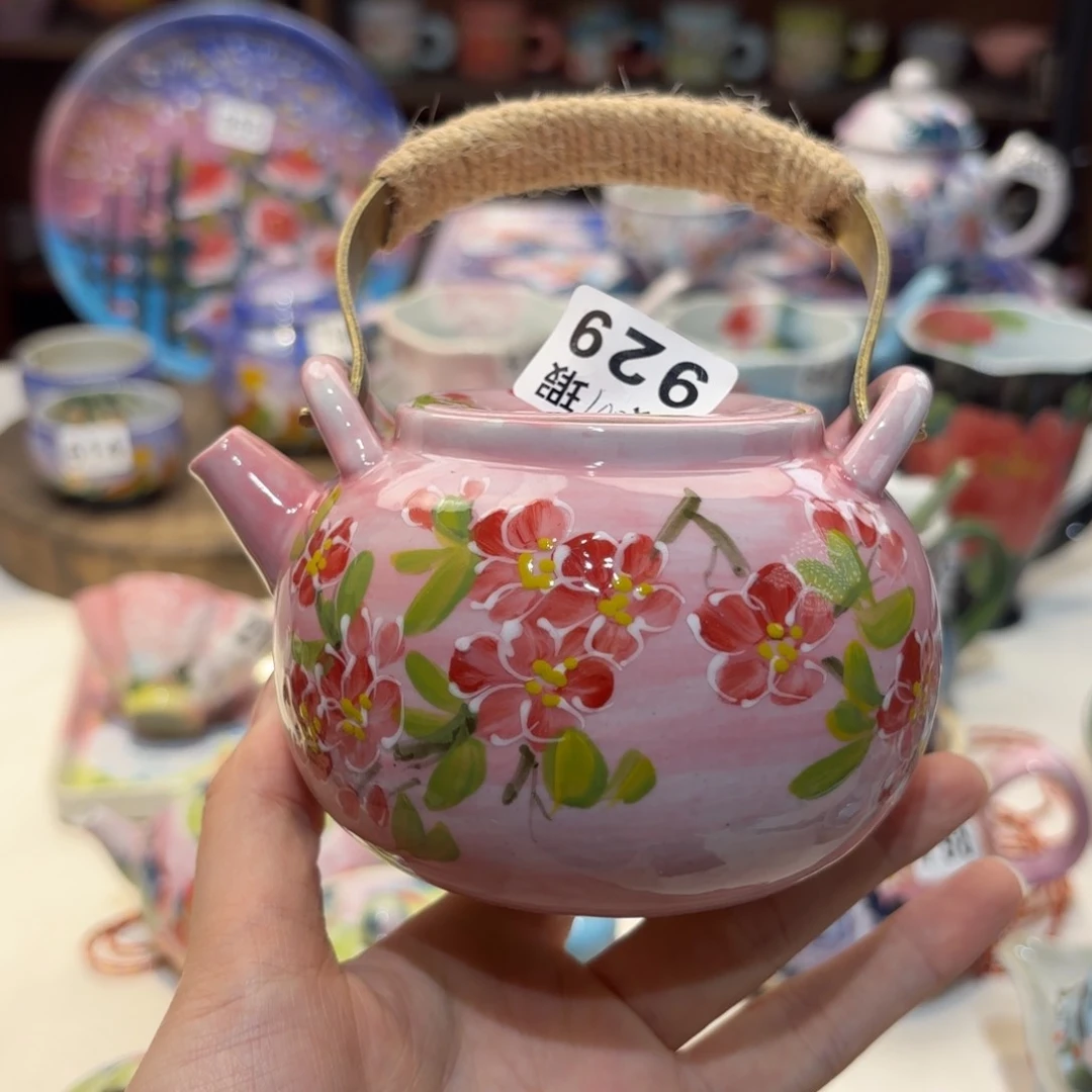 景德镇手绘高温釉下彩陶瓷茶具