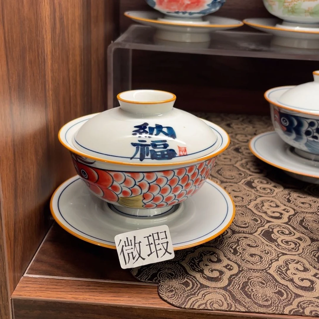 微瑕釉下彩纯手绘