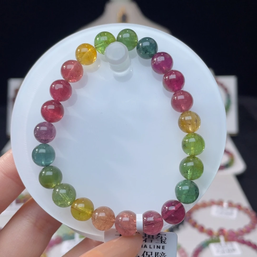 未镶嵌手串碧玺8.2mm±