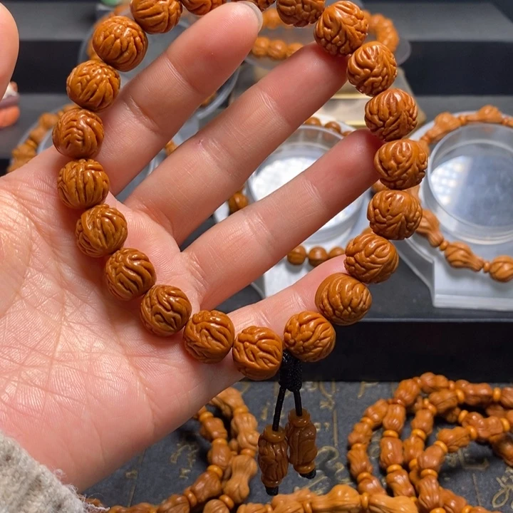 手串桃核龙鳞金蟾纹手持13