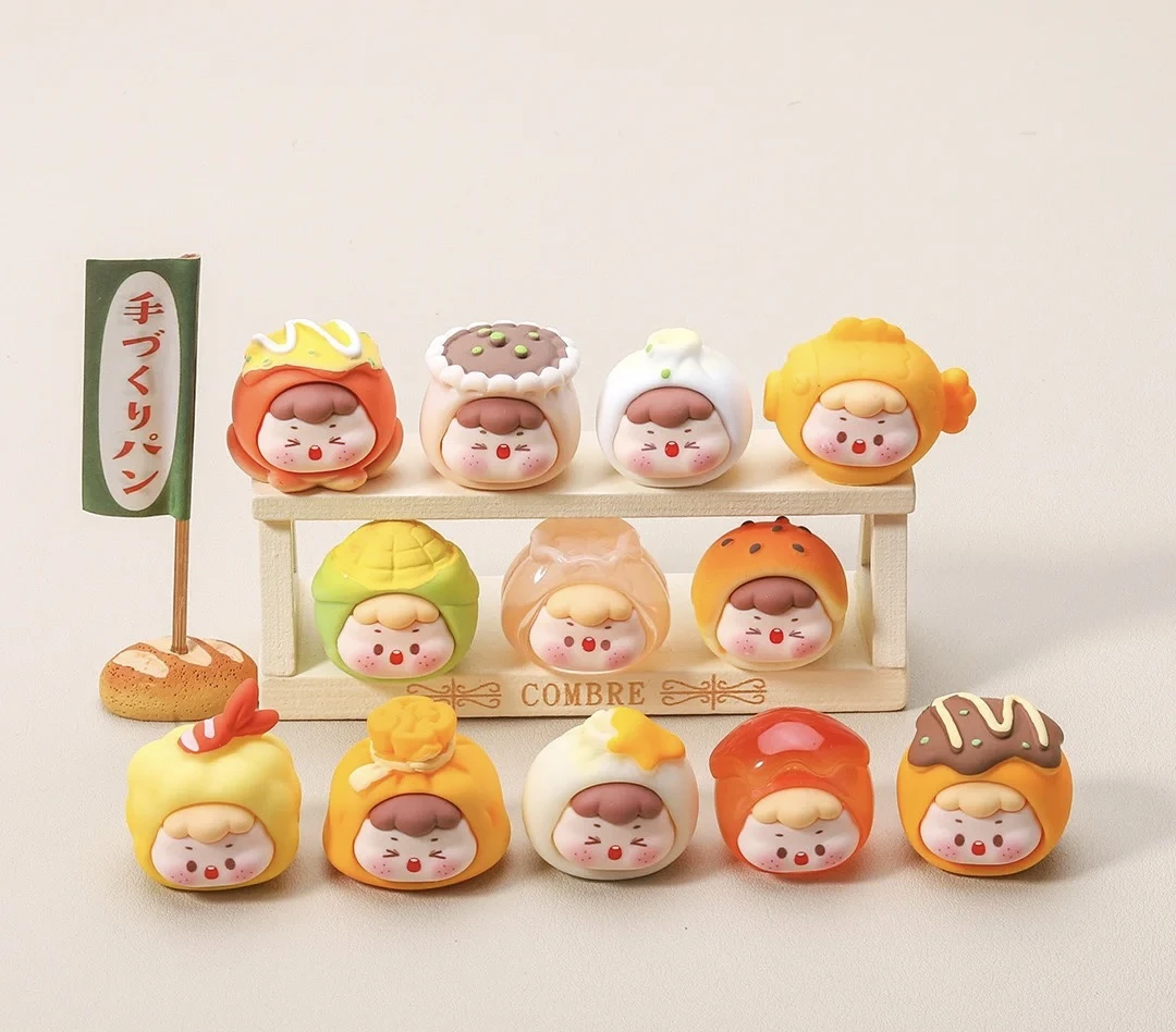 【现场拆】食玩仔仔早餐糕点系列萌粒工坊烘焙面包树脂装饰创意摆件