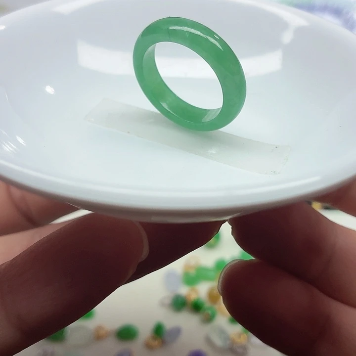 翡翠未镶嵌手链天然缅甸翡翠A货圈口20