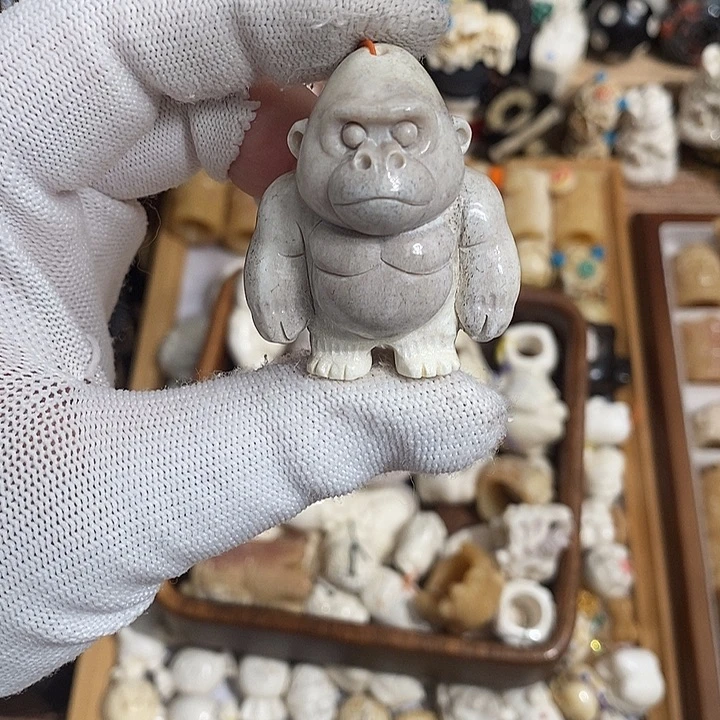 把件鹿骨M34大猩猩鹿角