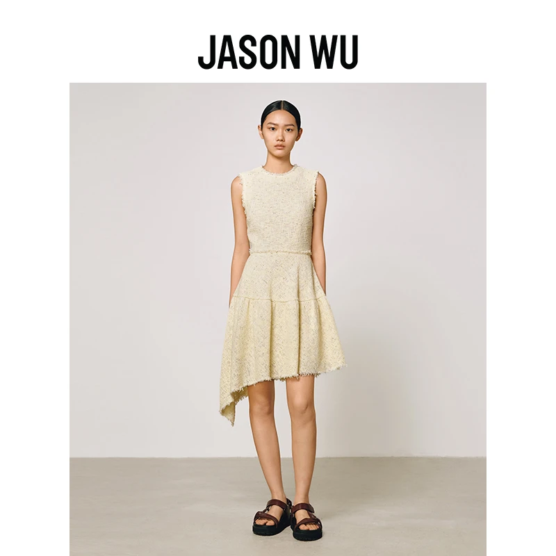 JASON WU25春季新款粗花呢小香风无袖连衣裙长裙63JRE2512509A