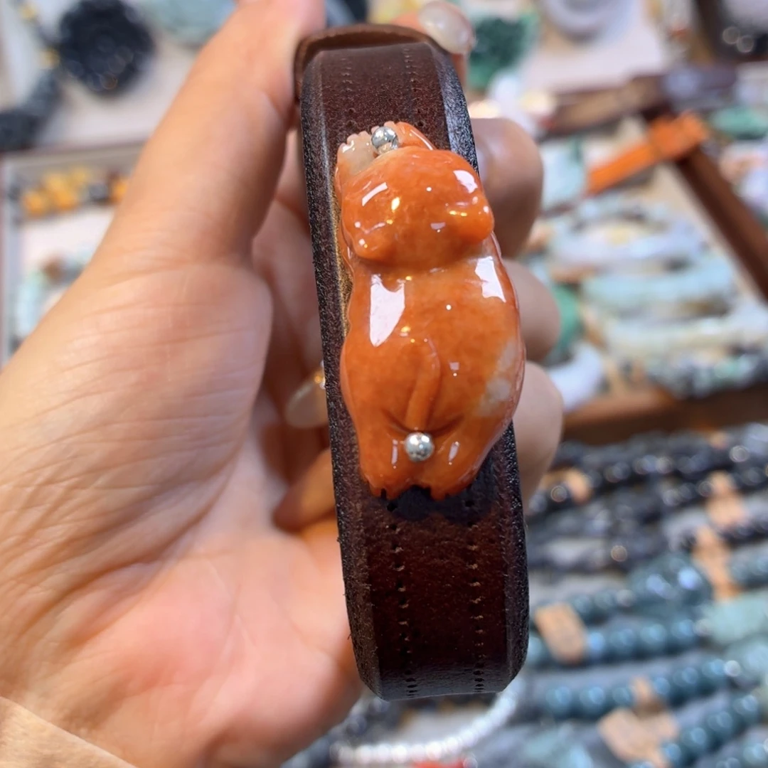 未镶嵌挂件翡翠手串