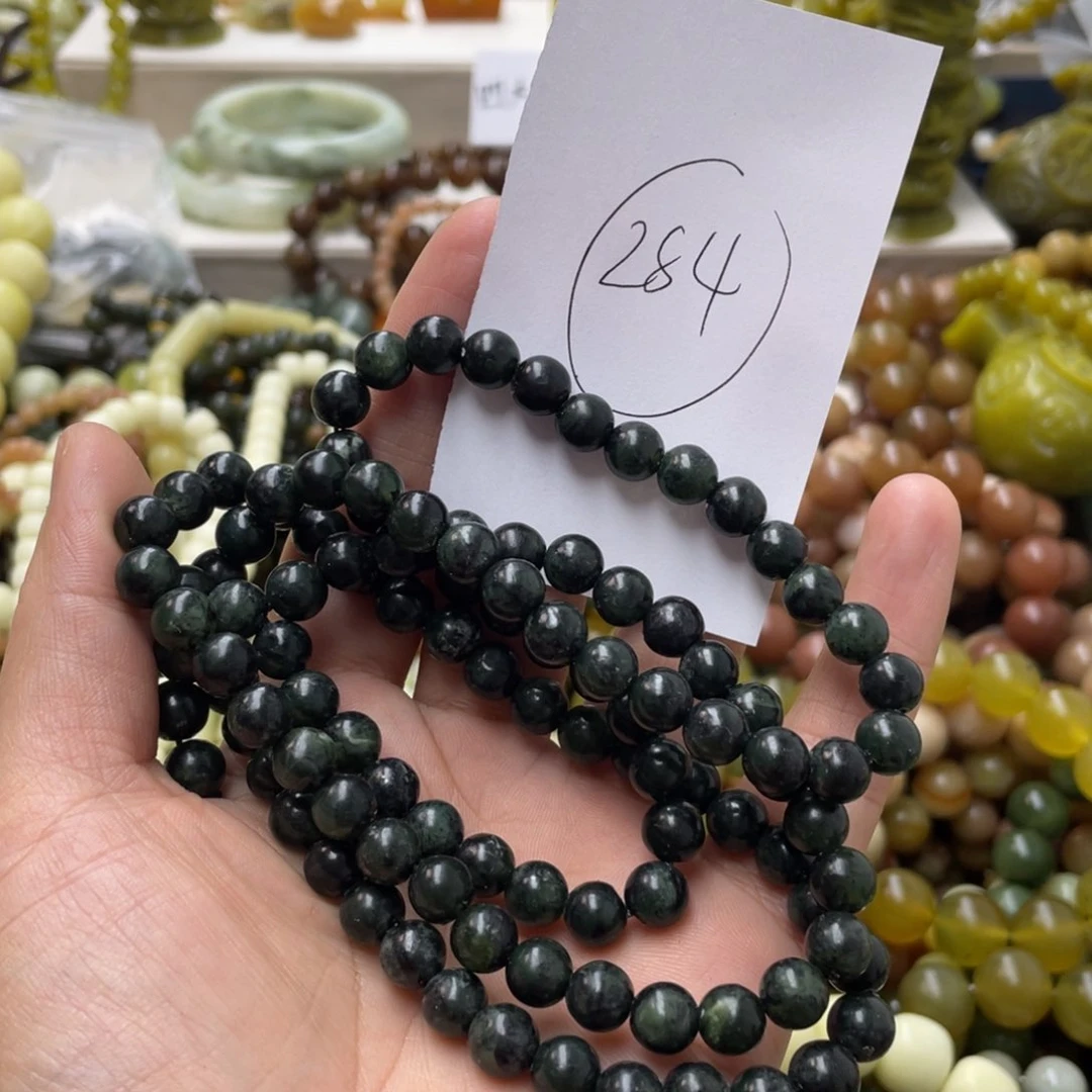 蛇纹石玉手链未镶嵌