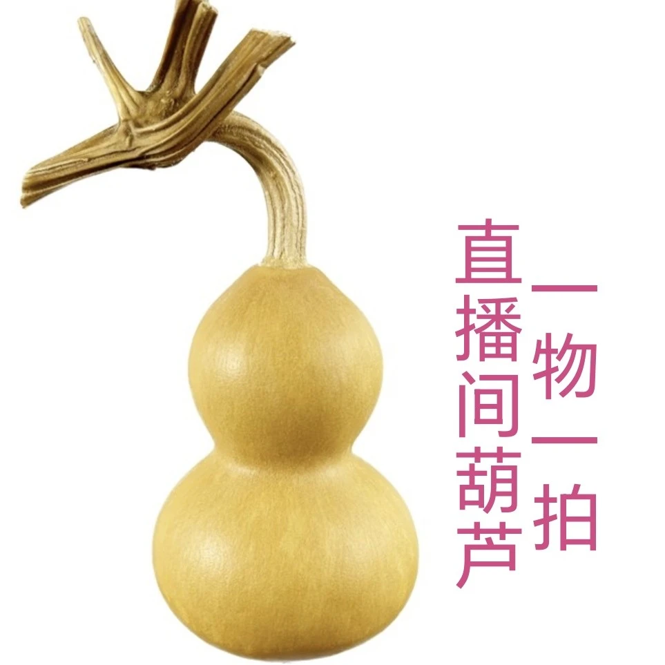 文玩勒扎天然带龙头如意葫芦长柄精品盘玩摆件挂件