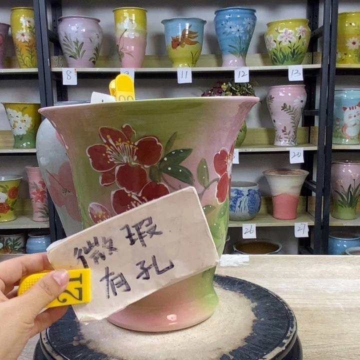 景德镇高温陶瓷花盆