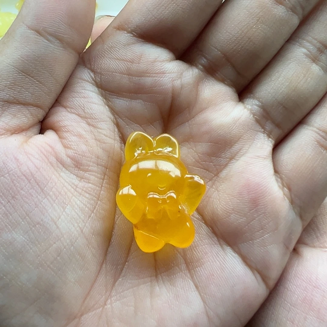 琥珀未镶嵌珠宝奇石有瑕打孔不退换