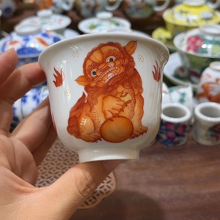 手绘茶杯盖碗陶瓷