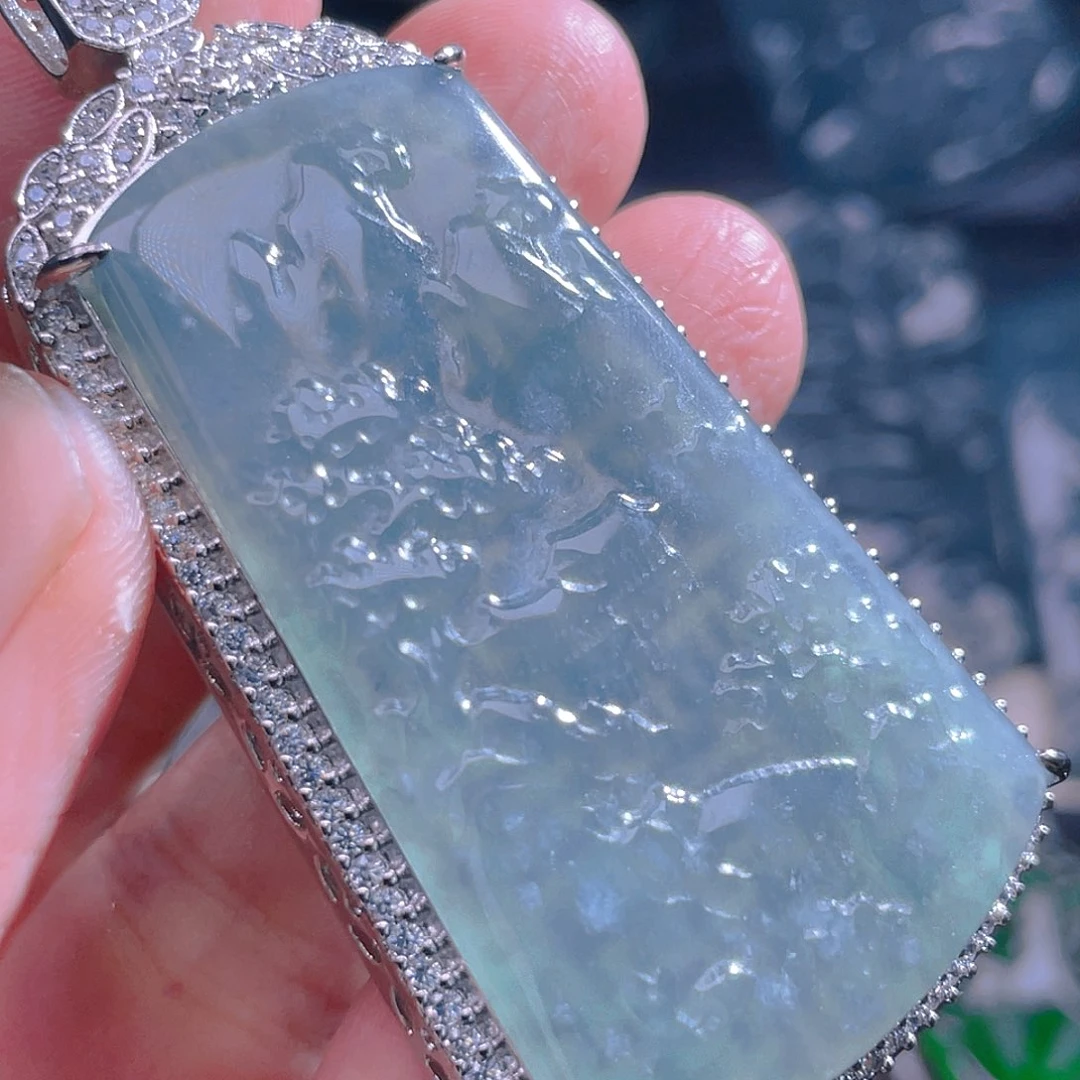 颈饰未镶嵌翡翠翡翠