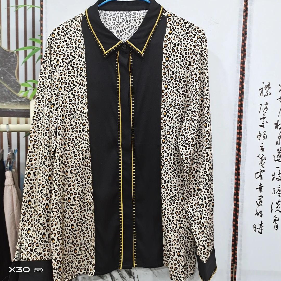 桑蚕丝弹力缎衬衣C258