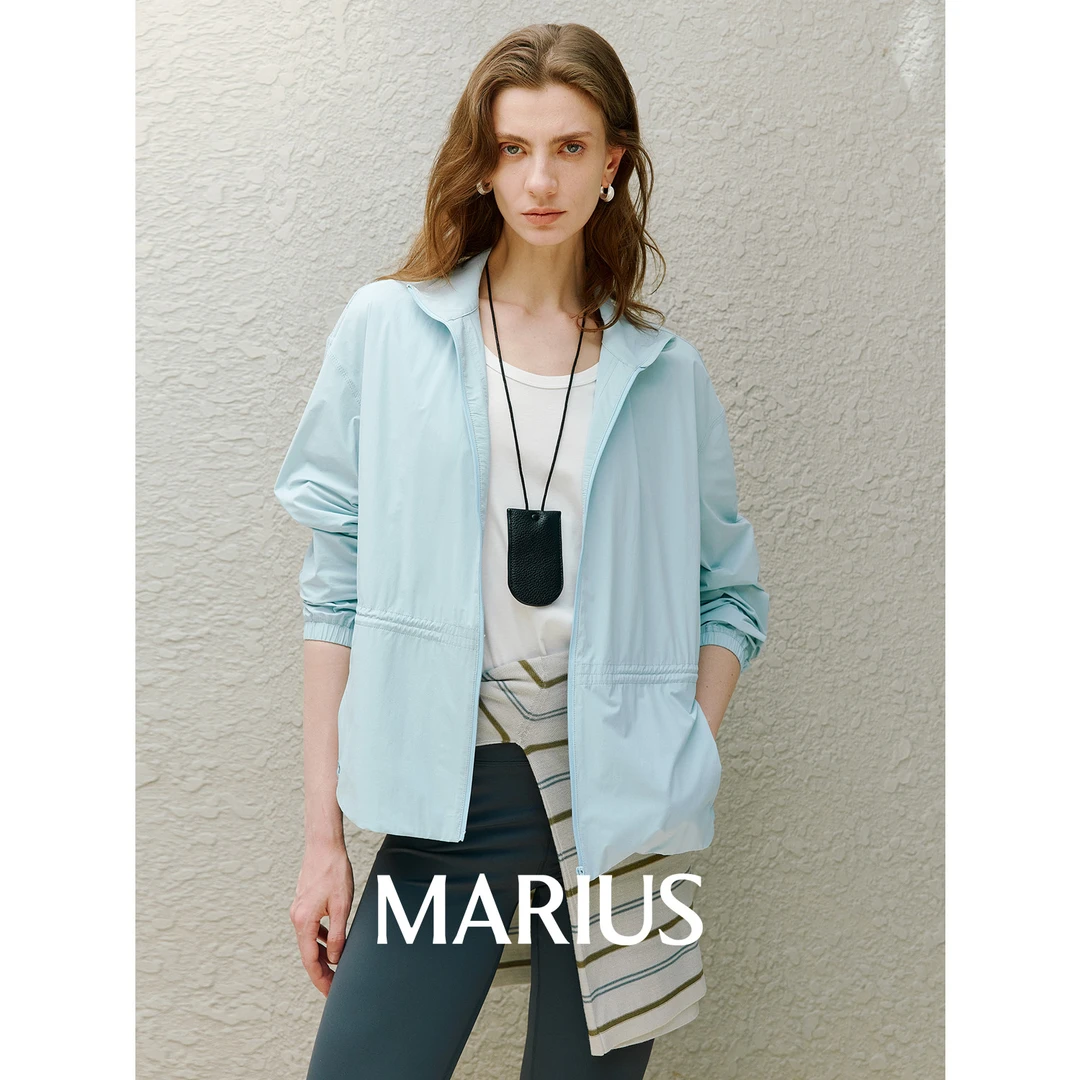 MARIUSMARIUS“奶皮”UPF50+硬核防晒科技速干轻盈裸感运动抽绳外套