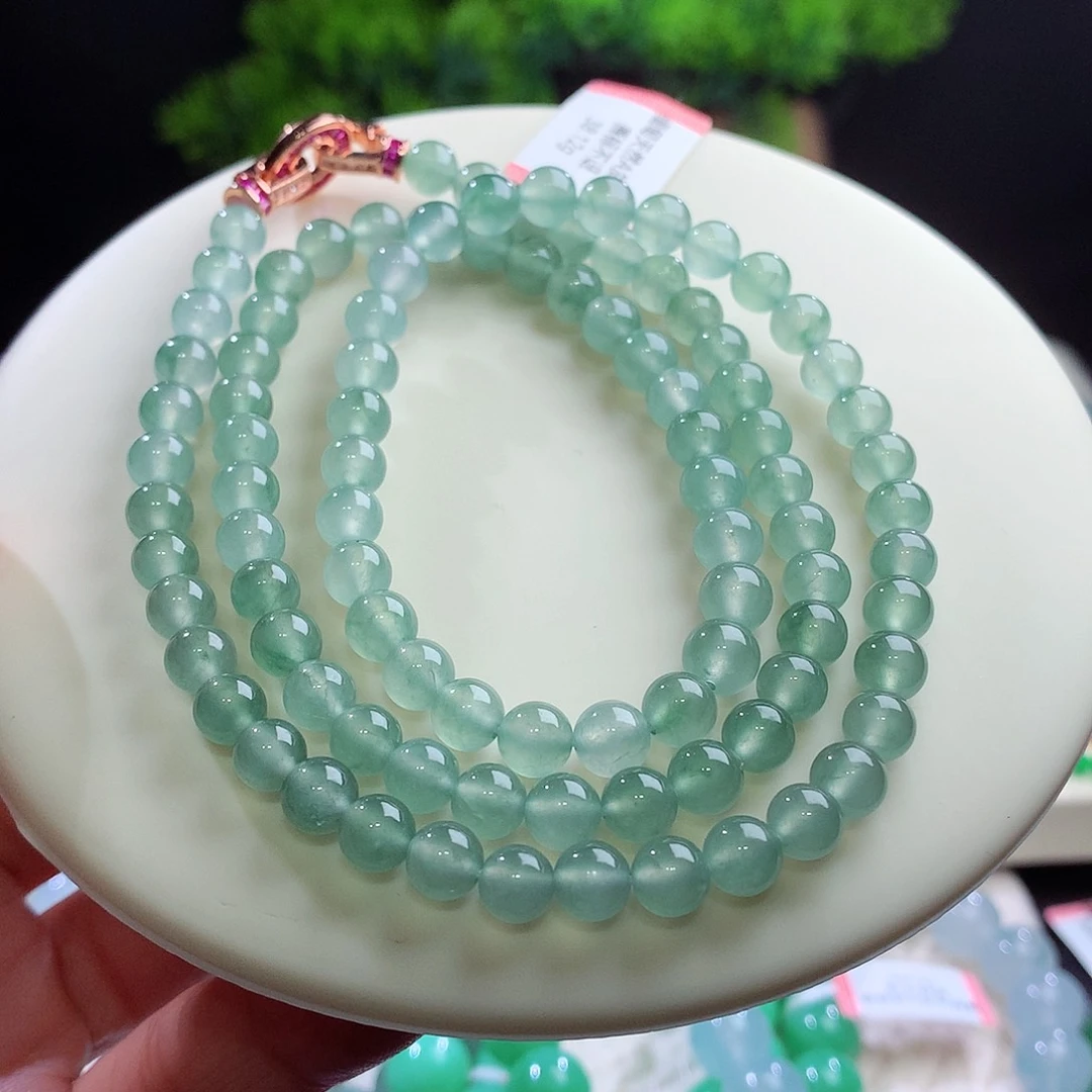 项链未镶嵌翡翠卡6mm