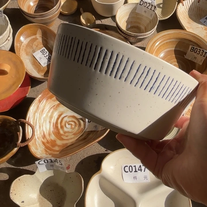 陶瓷线条面碗汤碗