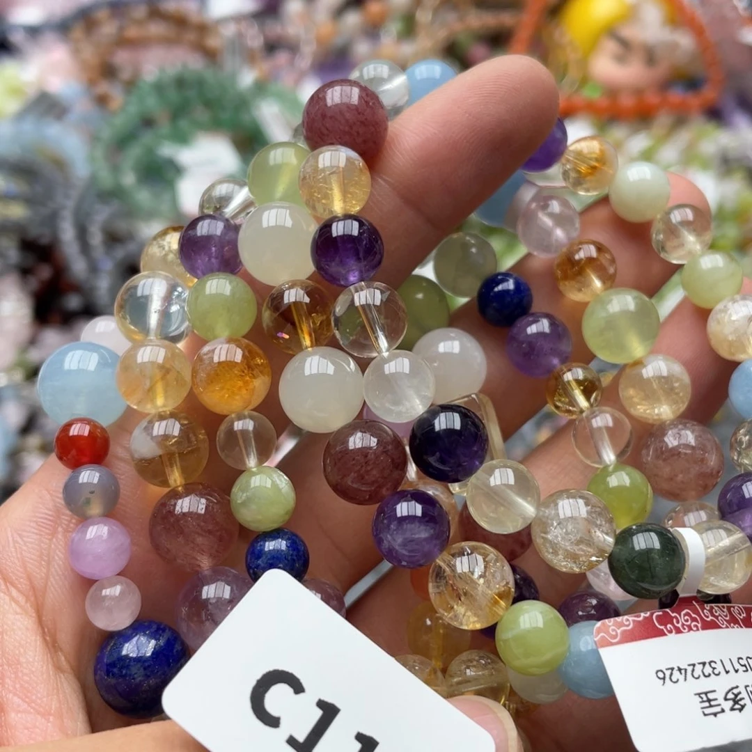 水晶手链未镶嵌多样性发一只