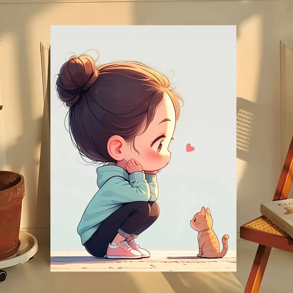 DIY数字油画猫咪系列30CM*40CM猫咪控福音