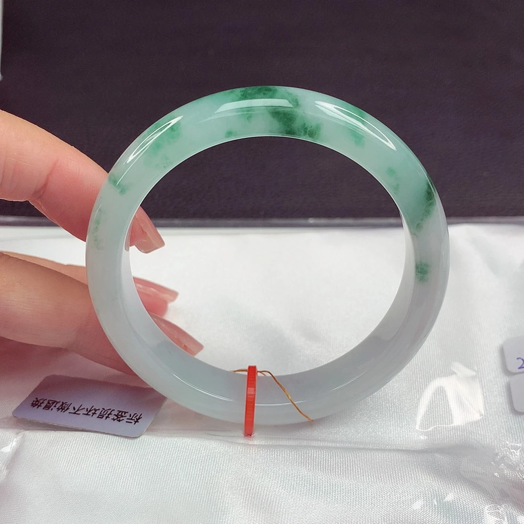 翡翠未镶嵌手镯54圈440
