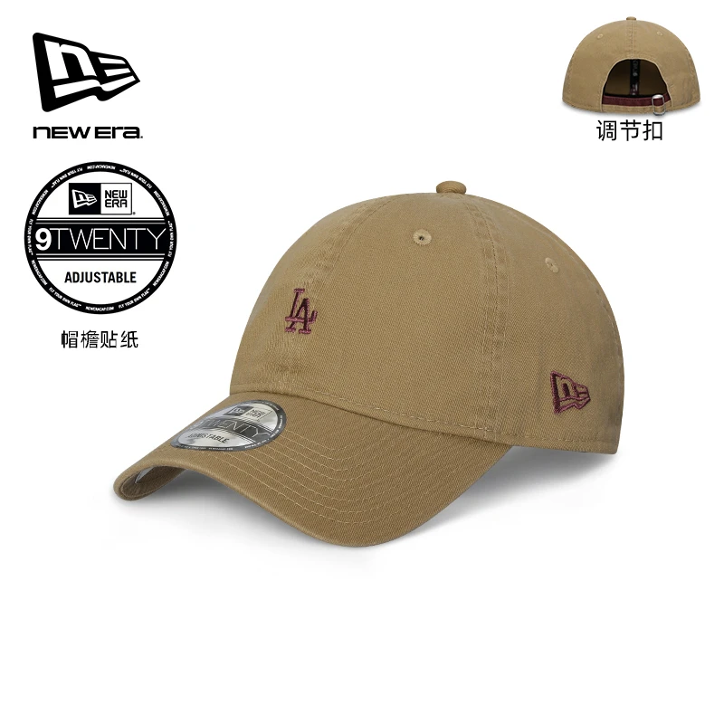 New Era白敬亭代言棒球帽MLB系列情侣复古LA软顶高端休闲帽百搭