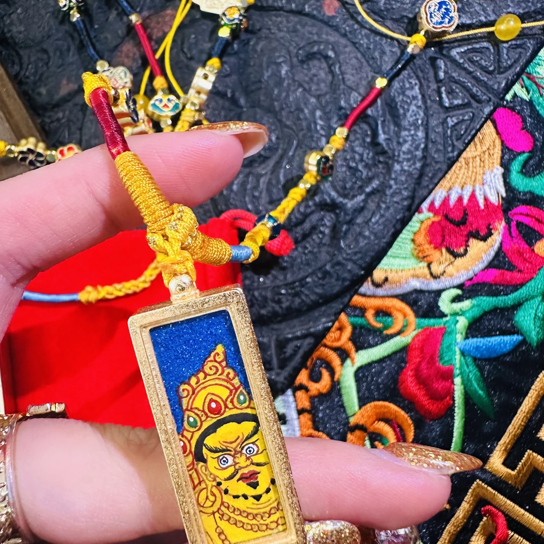 铜合金布艺吊坠 板家文创·【长条粗矿重工黄老头】