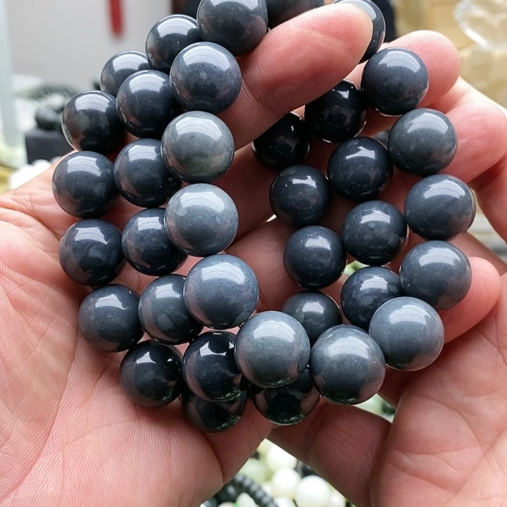 【闪购商品】未镶嵌手链和田玉16莫兰迪拍一发一