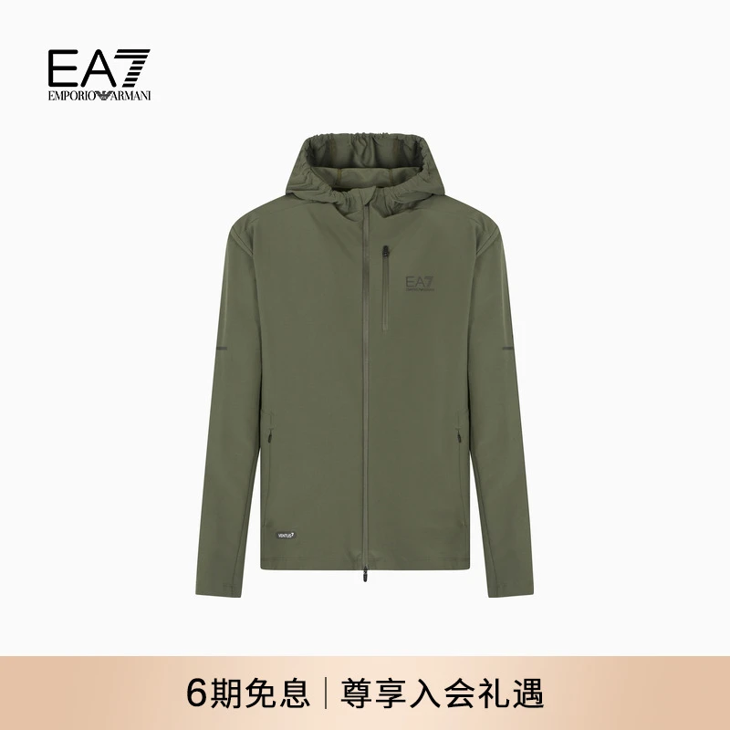 EMPORIO ARMANI/阿玛尼EA7/秋季新款男士连帽机能风教练夹克外套