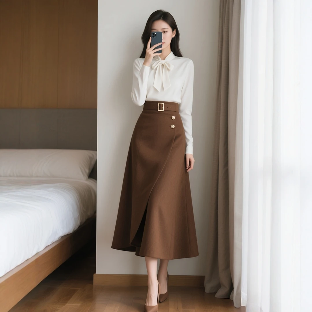 秋冬新款女装时尚穿搭气质轻熟风显瘦两件套装半身裙子女士职业潮