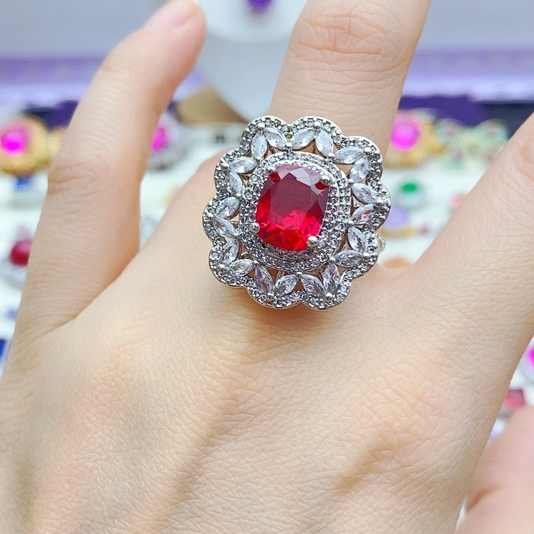 未镶嵌戒指红宝石