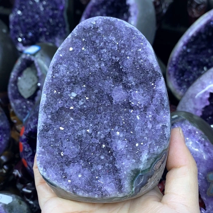 紫晶摆件未镶嵌莹