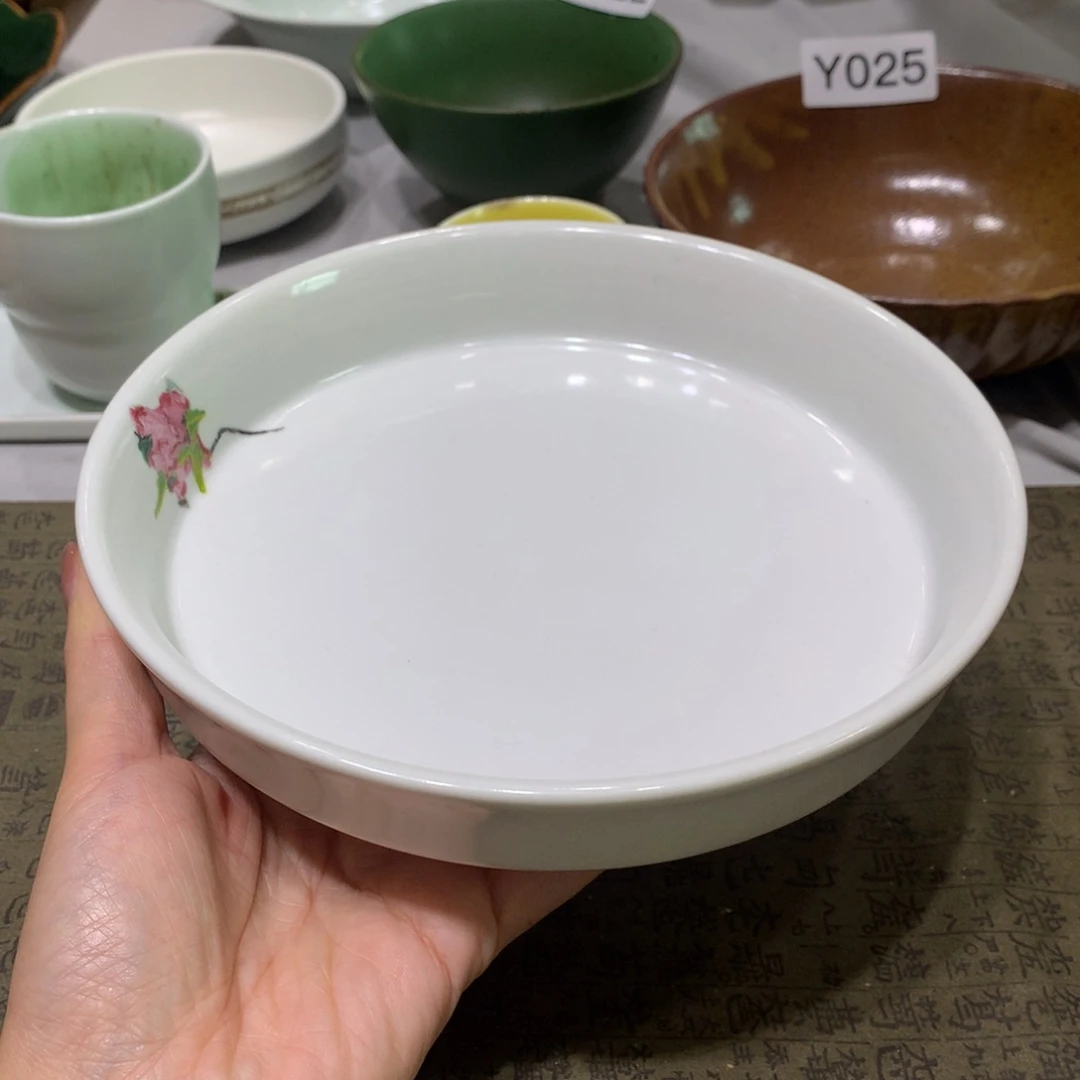 陶景德镇粗陶复古盘碗微瑕