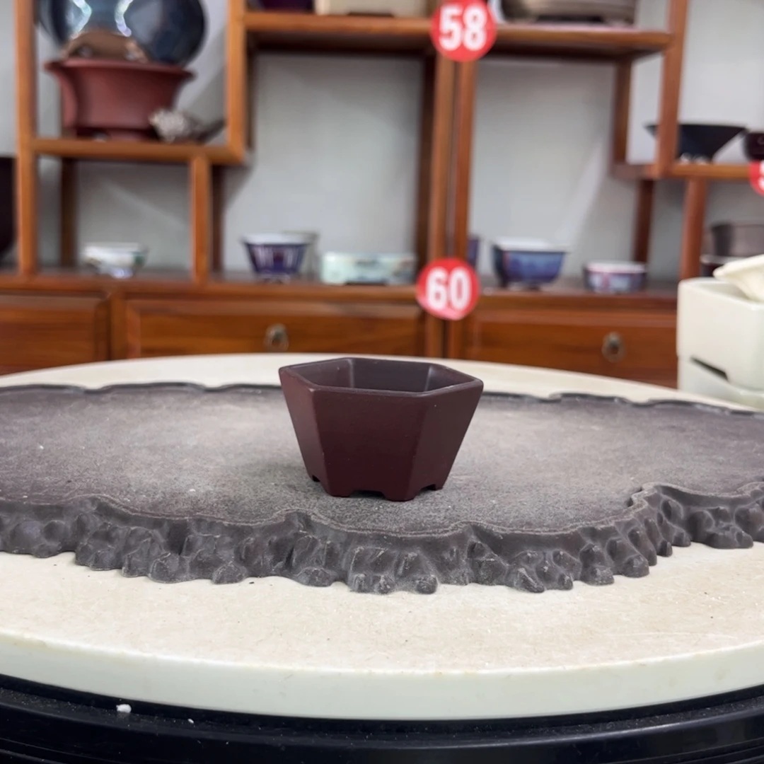 紫砂花盆瑕疵3-6。。。