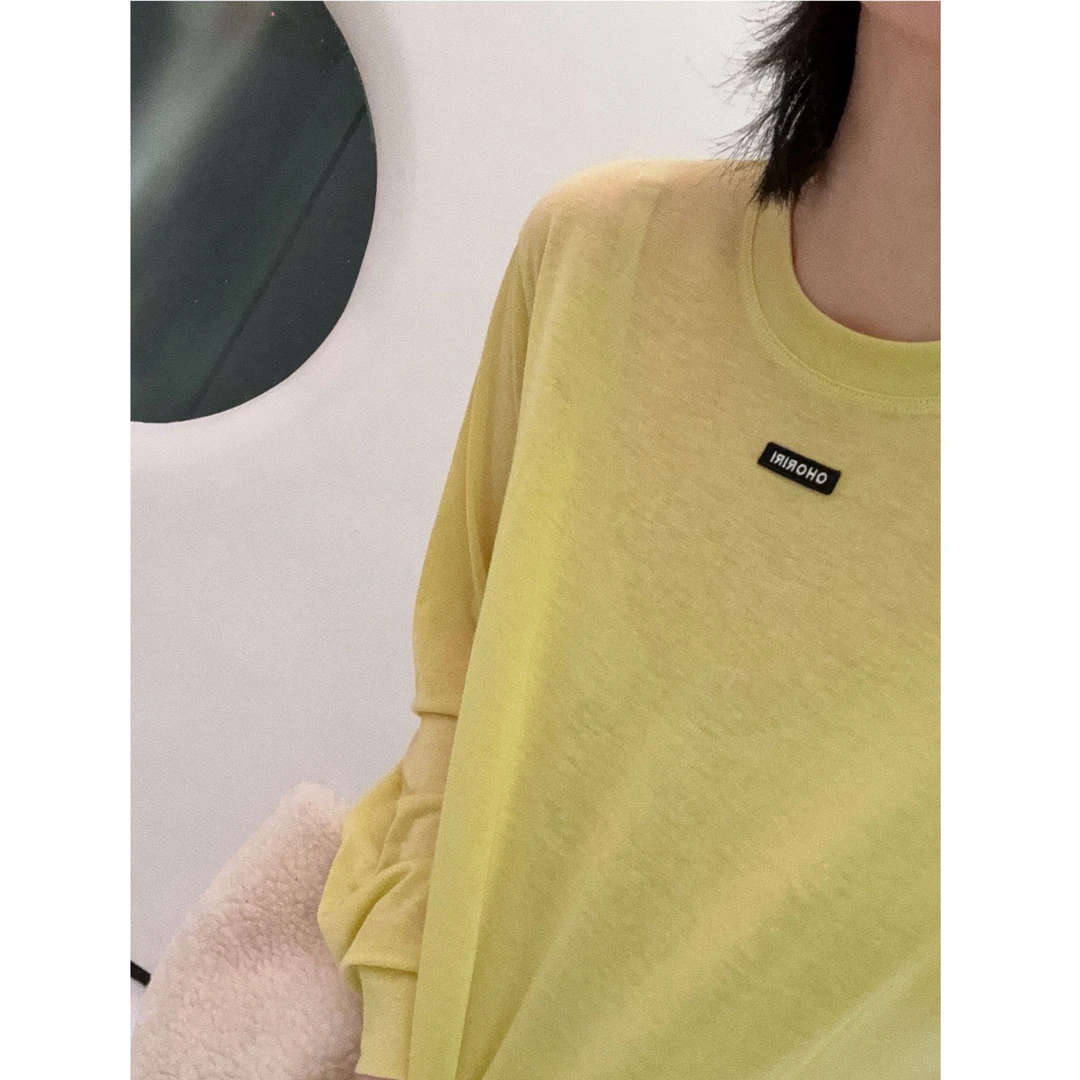 MIU黄羊毛廓形T J24T548