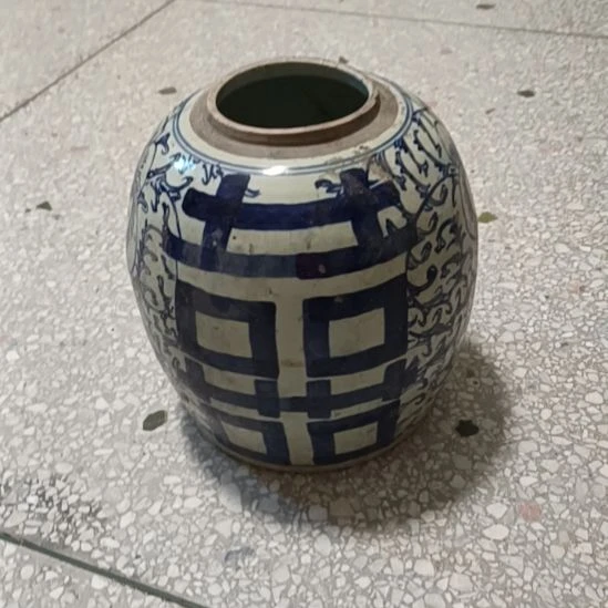 摆件双双双喜临门罐罐摆件青花陶瓷摆件青花陶瓷摆件青花