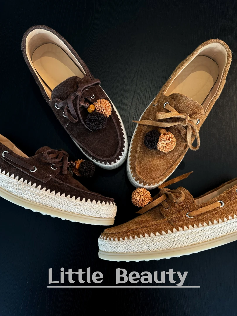 【小美家】头层牛皮M家流苏超软秋冬乐福鞋