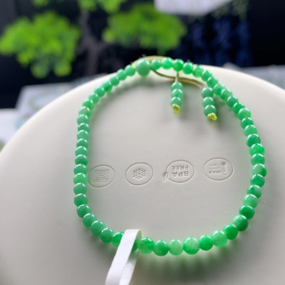 翡翠未镶嵌手链卡3.6
