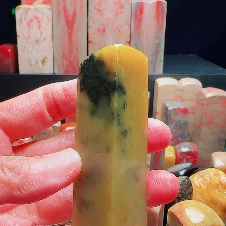 昌化石昌化田黄巧石印章