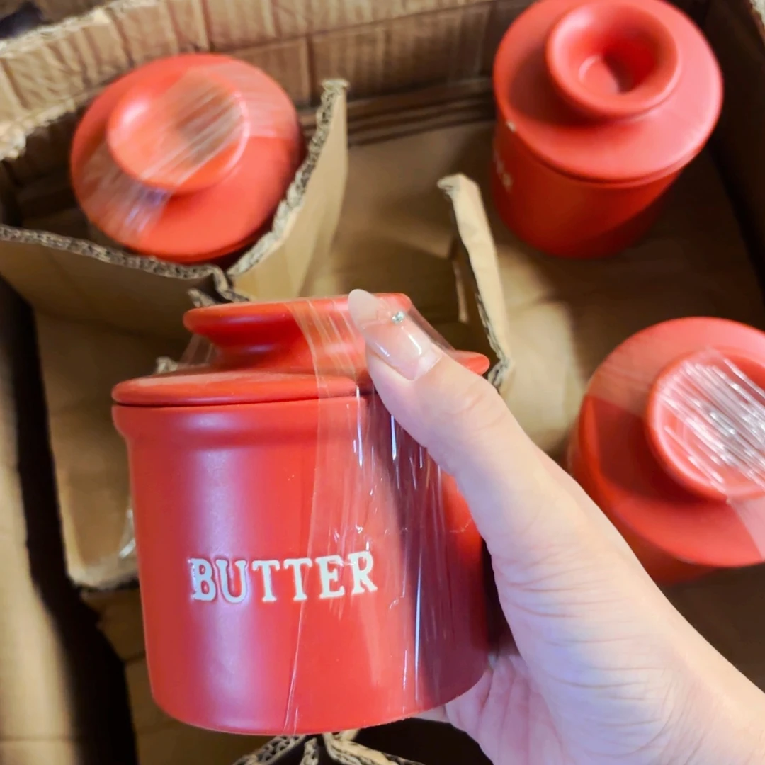 陶瓷黄油罐外贸款