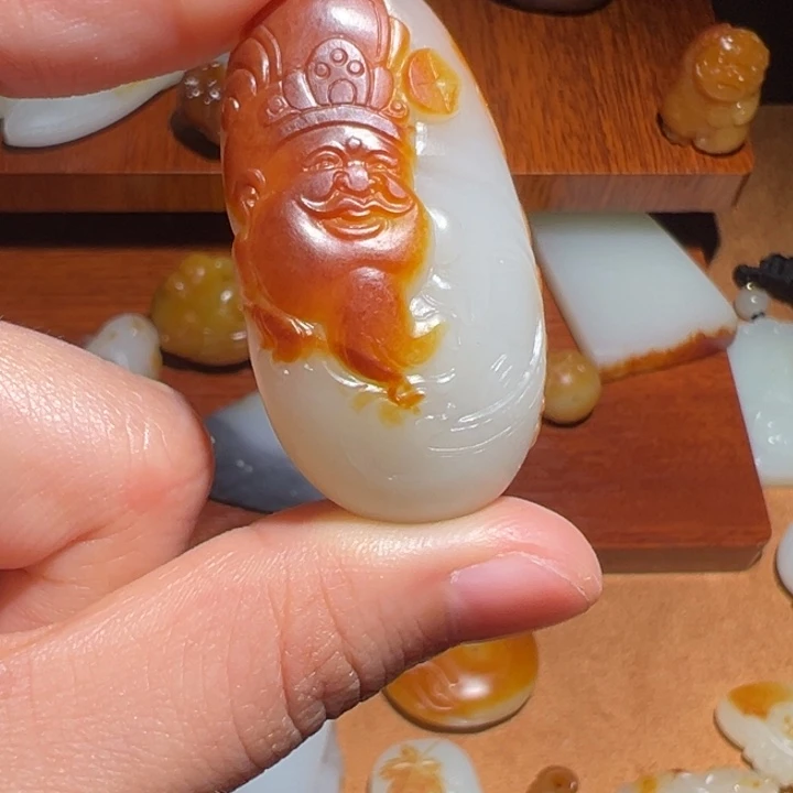 和田玉未镶嵌挂件