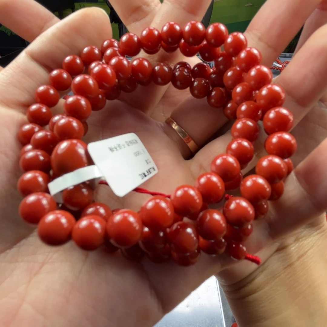 老***鞠南红玛瑙未镶嵌手链