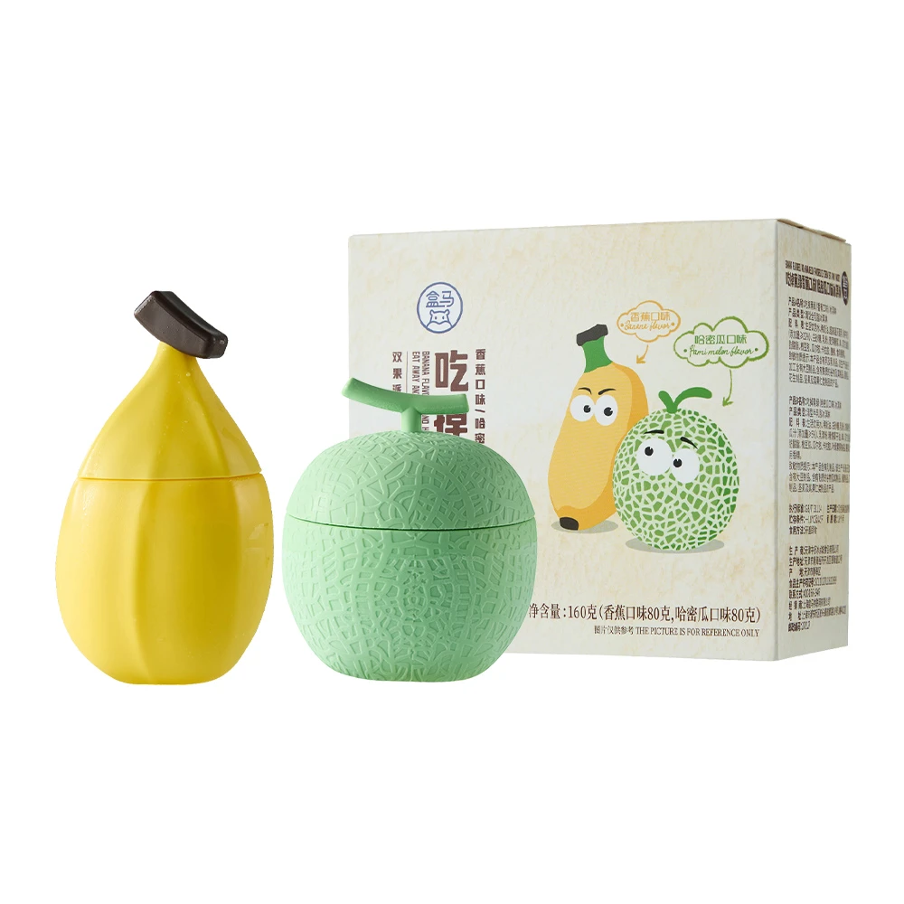 盒马 吃掉蕉绿(香蕉哈密瓜口味)冰淇淋 80g*2