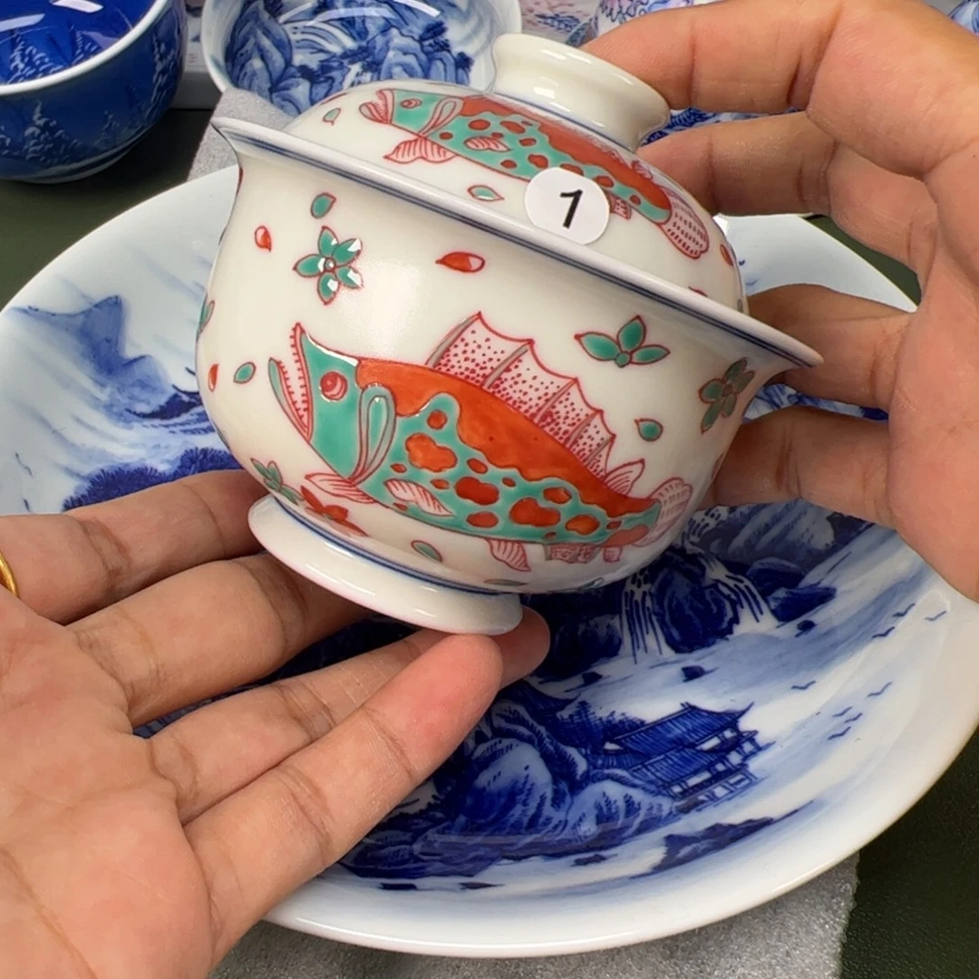 景德镇纯手工纯手绘茶具木木1