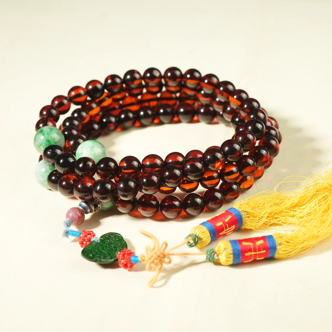 清代老琥珀念珠DDK250227016