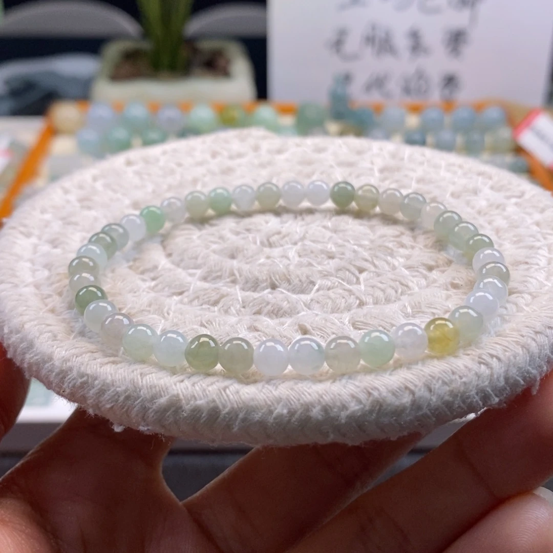 翡翠散珠天然翡翠手串4.9