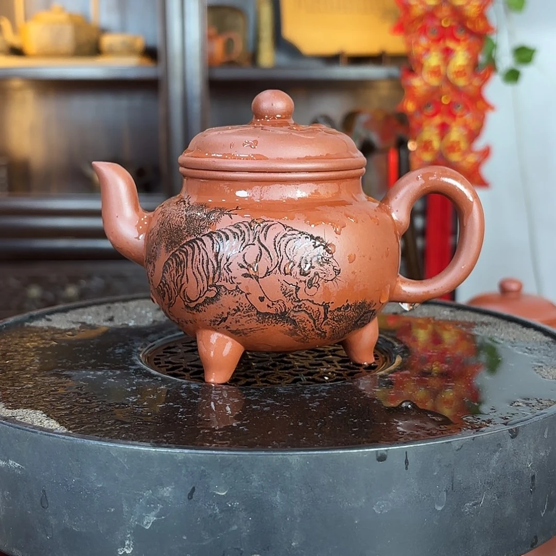 茶壶紫砂冯伟老师紫砂壶300cc