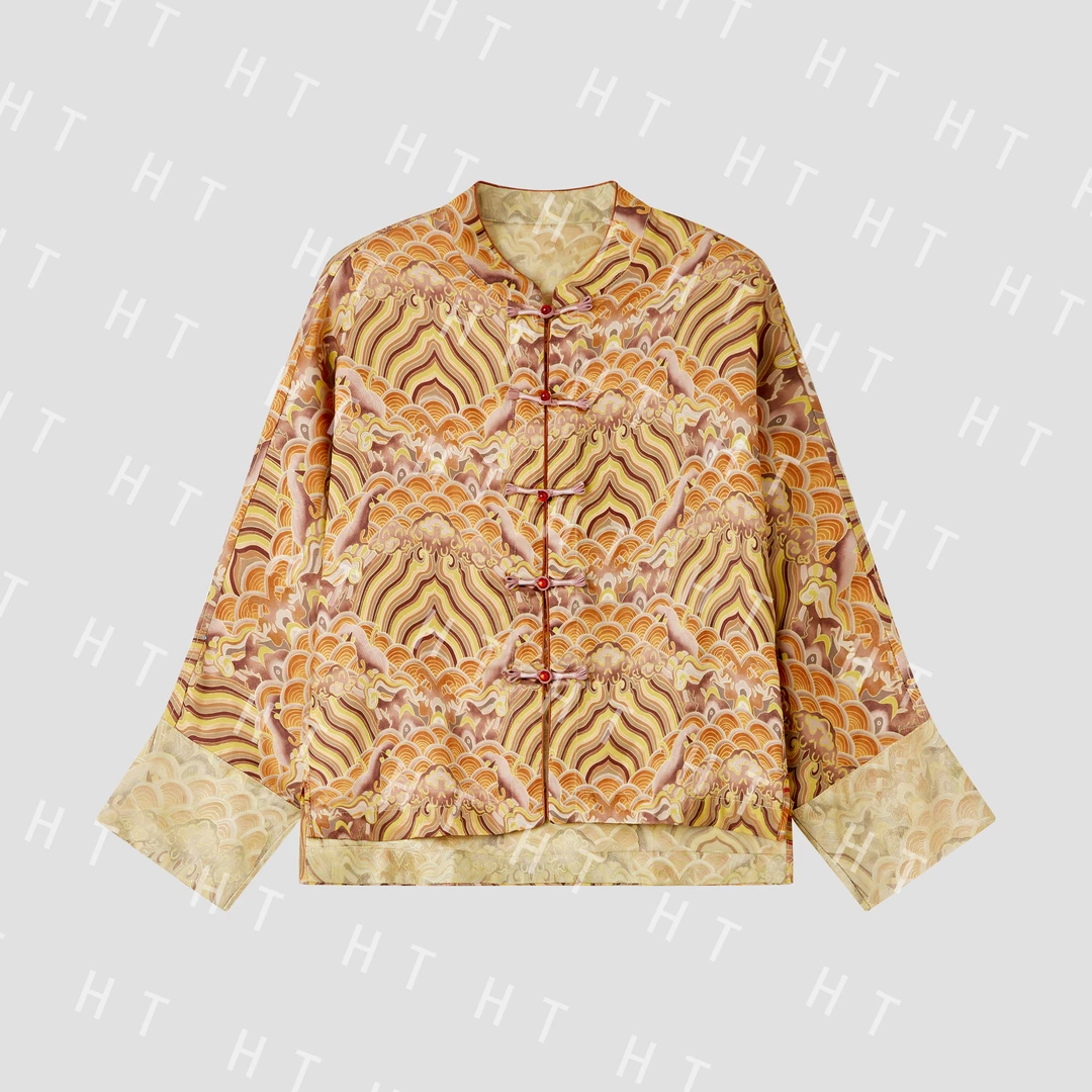 SY047-《江崖海浪》国风新中式气质显瘦女装上衣外套